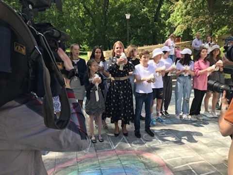 В равках празднования Международного дня защиты детей.