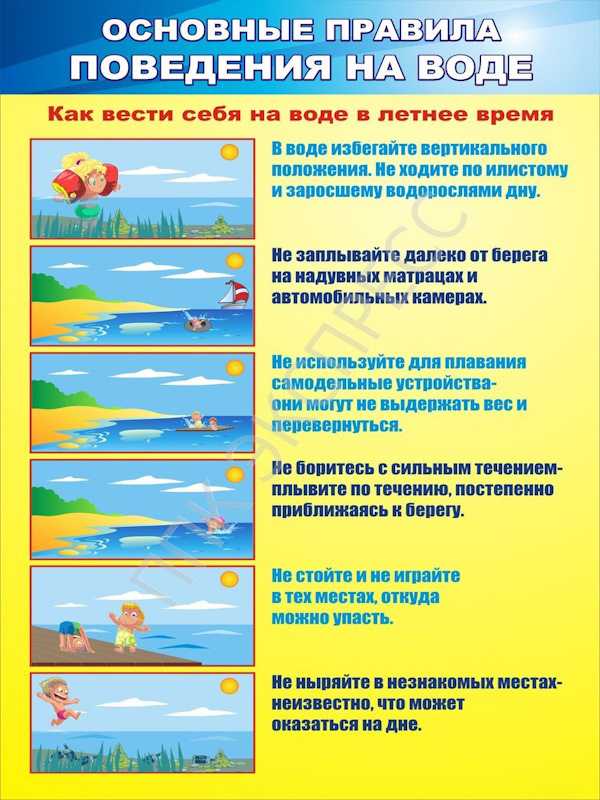 Правила поведения на воде