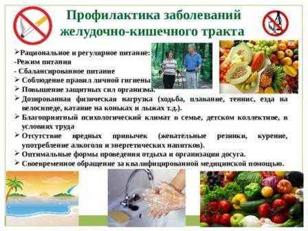 Профилактика желудочно-кишечного тракта