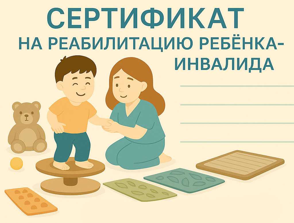 ЭЛЕКТРОННЫЙ СЕРТИФИКАТ НА РЕАБИЛИТАЦИЮ РЕБЕНКА-ИНВАЛИДА