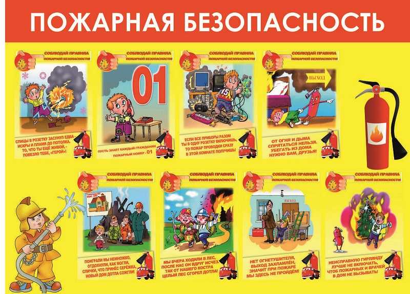 О пожарной безопасности малышам.