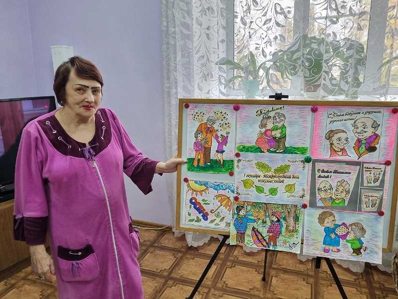 Тематическая выставка Л.Ф.Рыбакова «Душою молоды всегда»