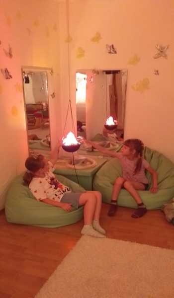 Занятие в сенсорной комнате