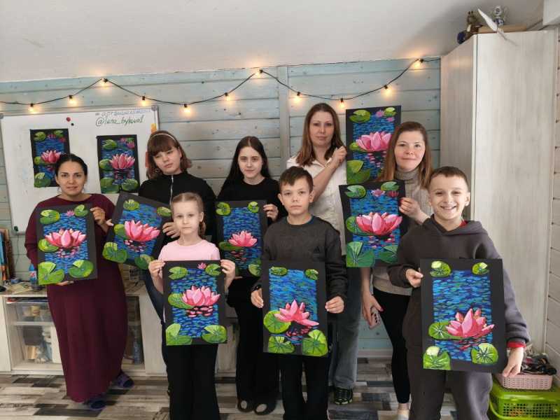 Мастер-класс по рисованию в арт-студии 