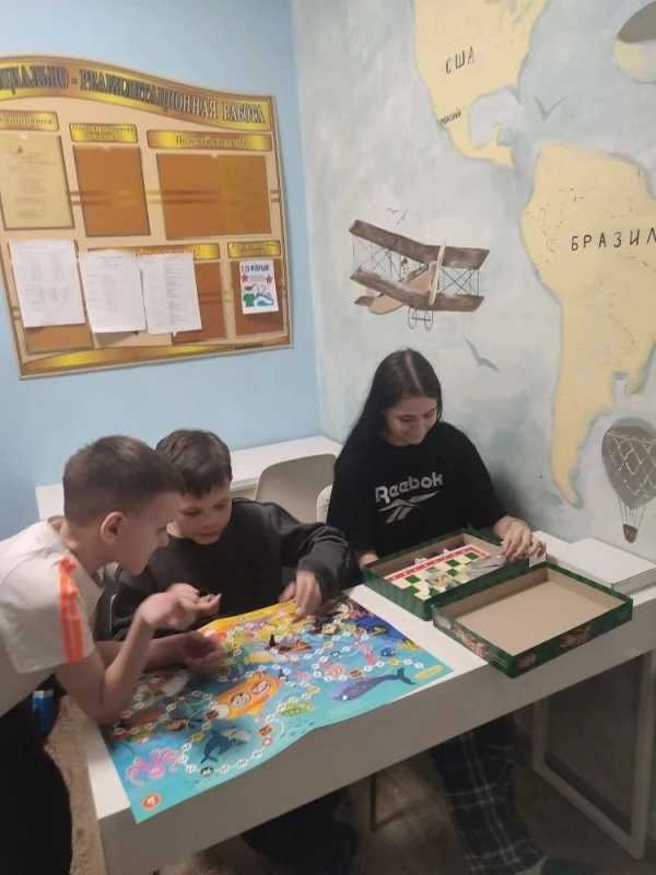 Настольные игры в центре 