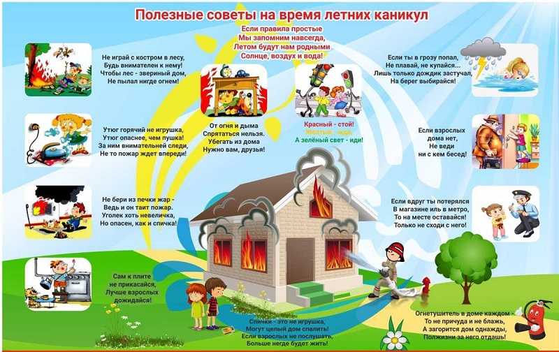 Правила пожарной безопасности летом