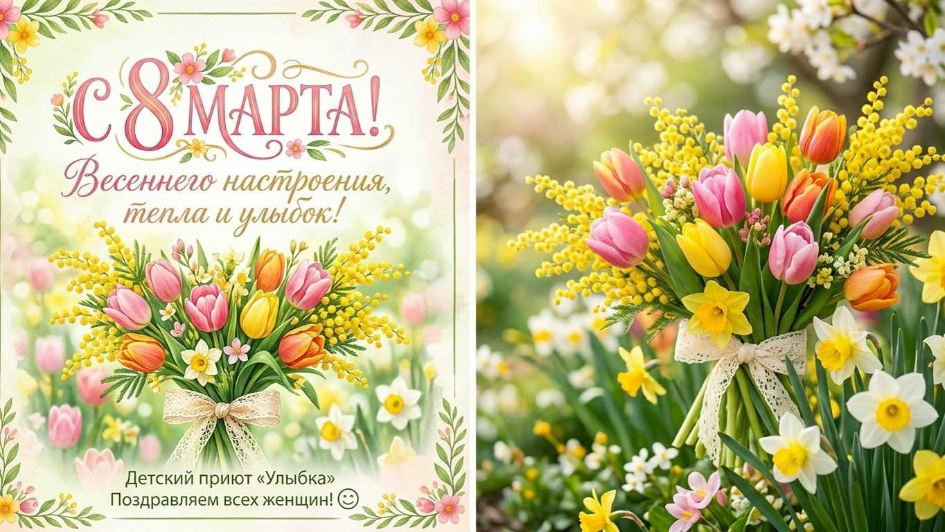 С праздником весны, нежности и вдохновения!