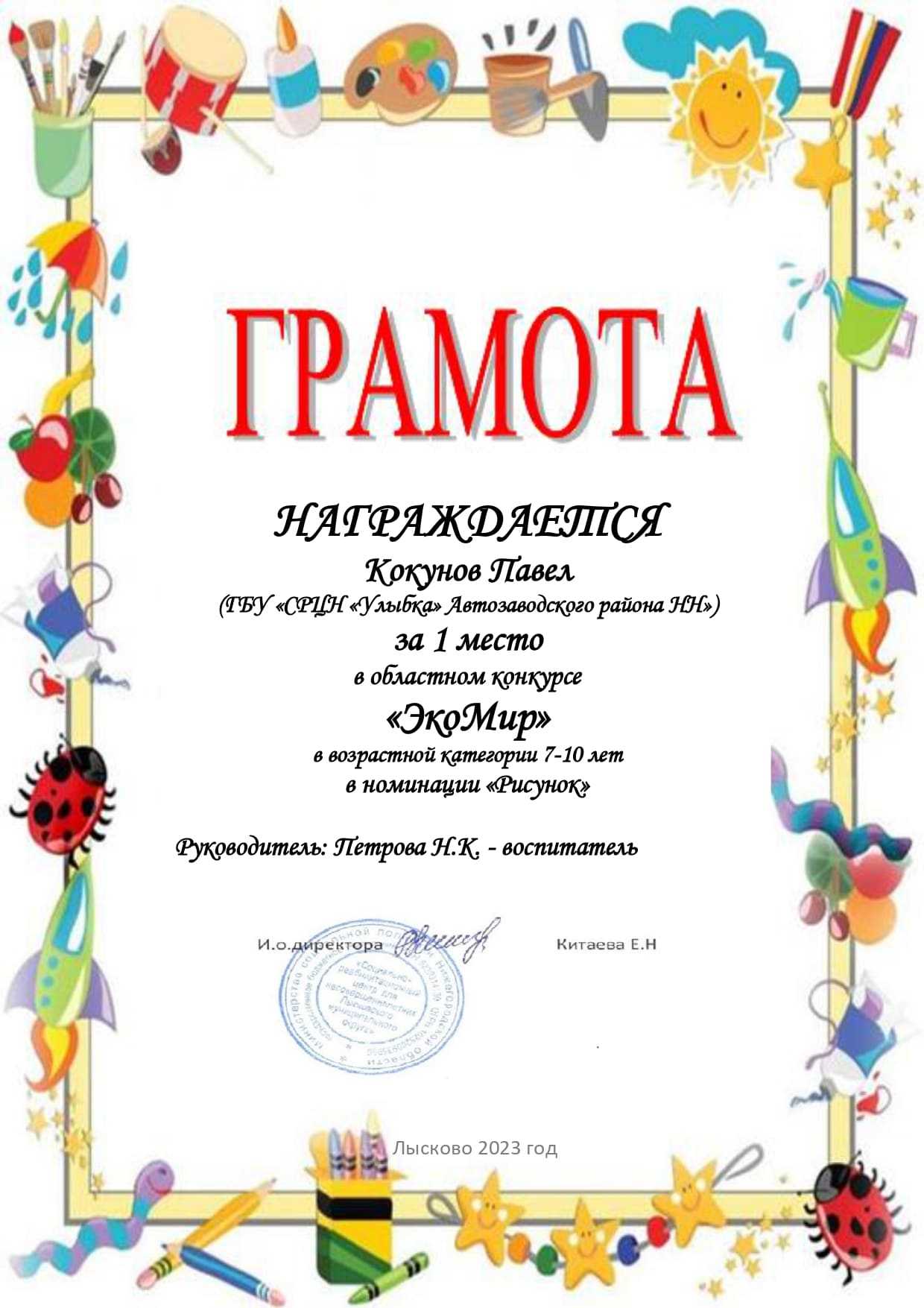 Итоги конкурса 