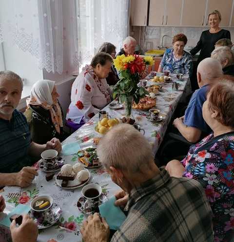 Чаепитие с пирогом.